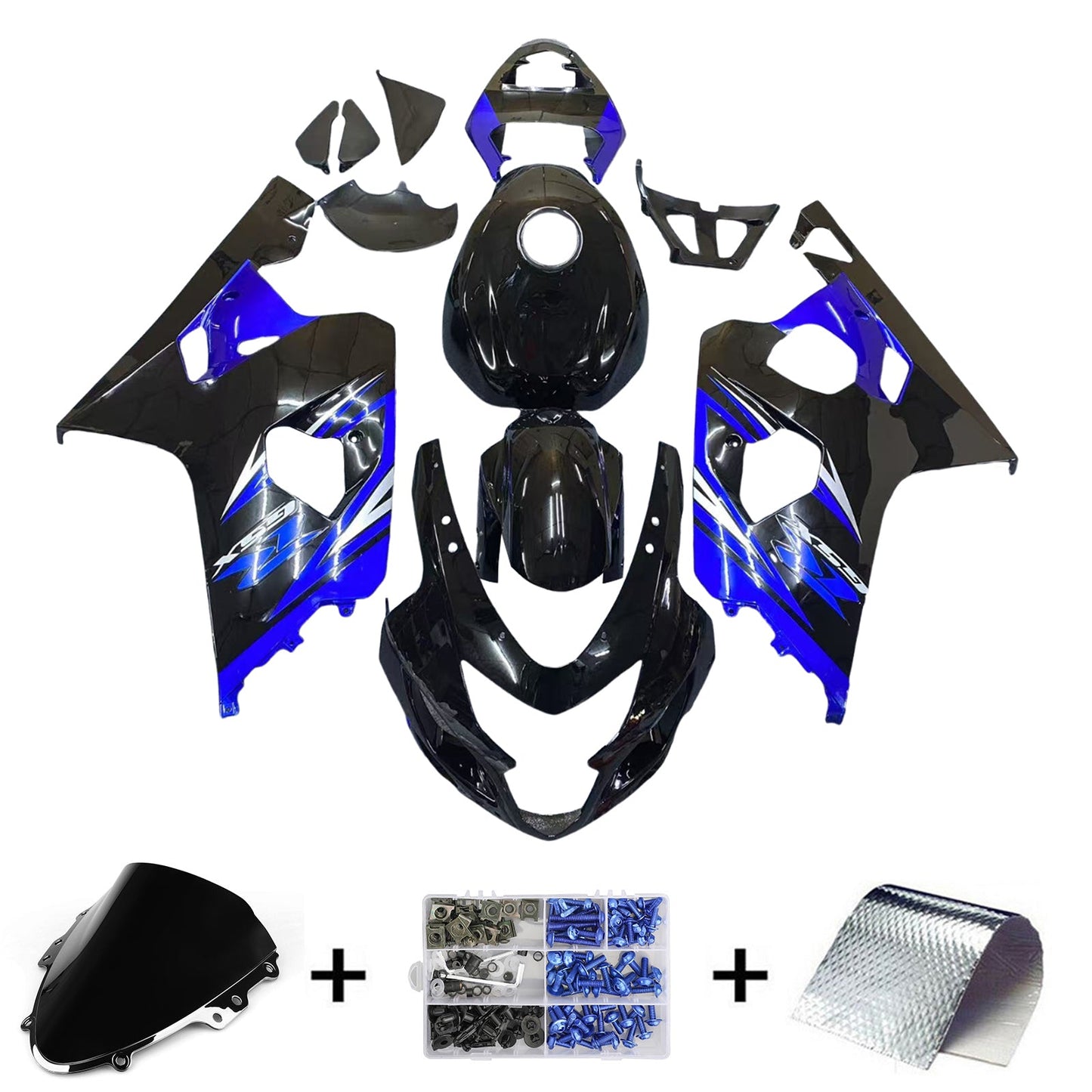 2004-2005 Suzuki GSXR 600/750 K4 Fairing Kit Bodywork Plastic ABS
