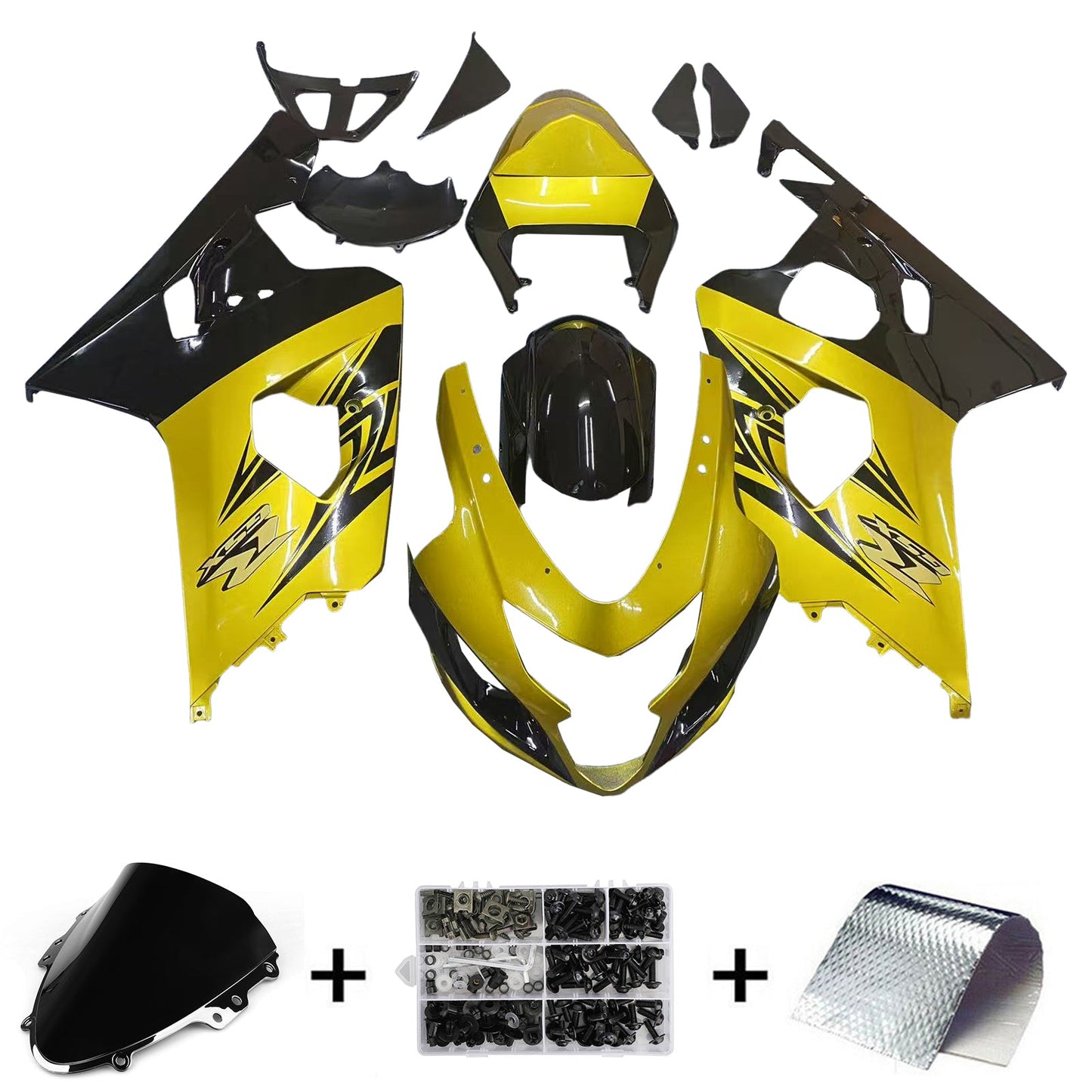 2004-2005 Suzuki GSXR 600/750 K4 Fairing Kit Bodywork Plastic ABS