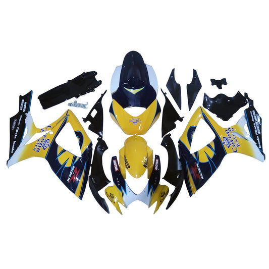2006-2007 Fairings Suzuki GSXR 600 750 Yellow Blue Corona GSXR Generic