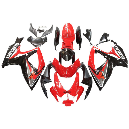 2006-2007 Fairings Suzuki GSXR 600 750 Red & Black GSXR Generic