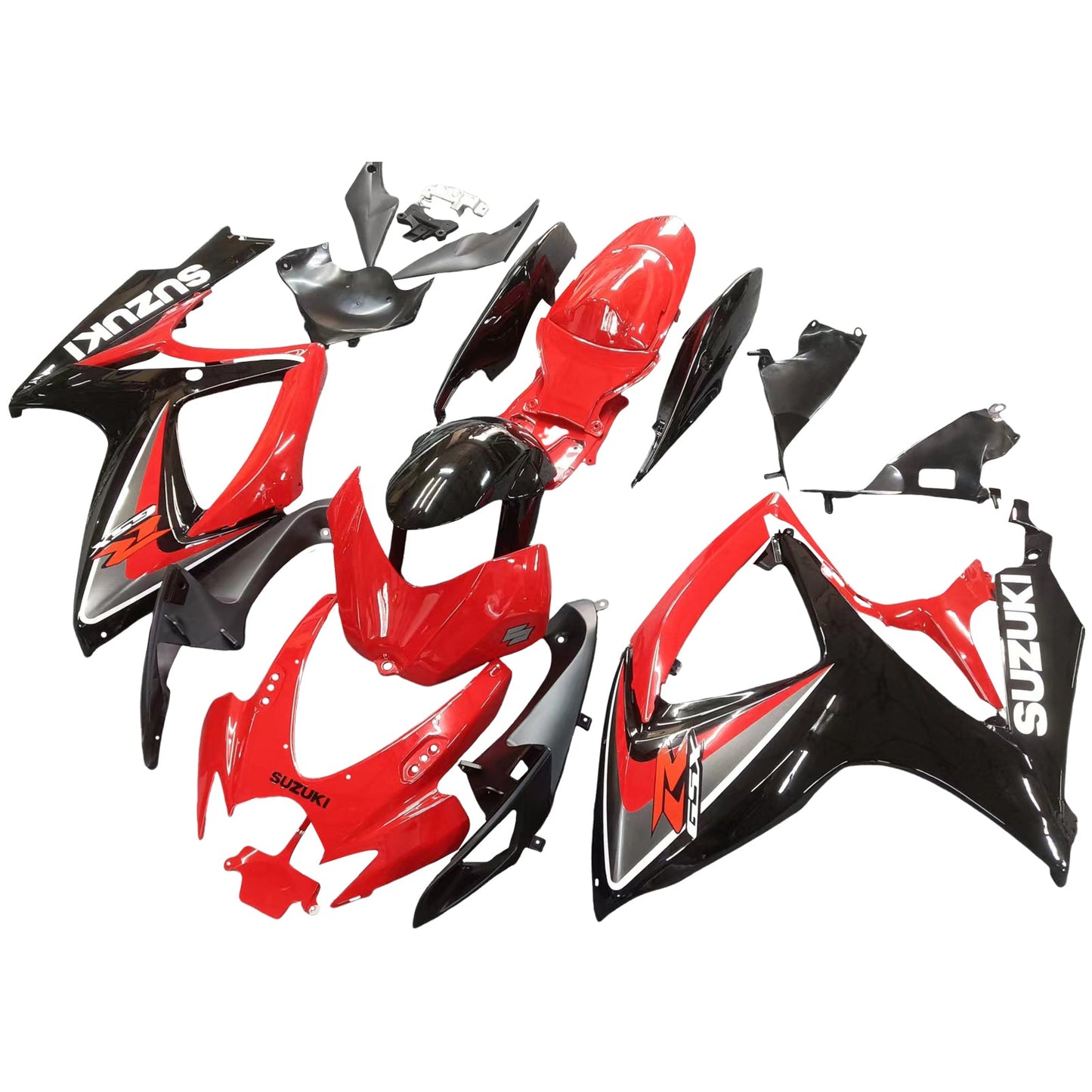 2006-2007 Fairings Suzuki GSXR 600 750 Red & Black GSXR Generic