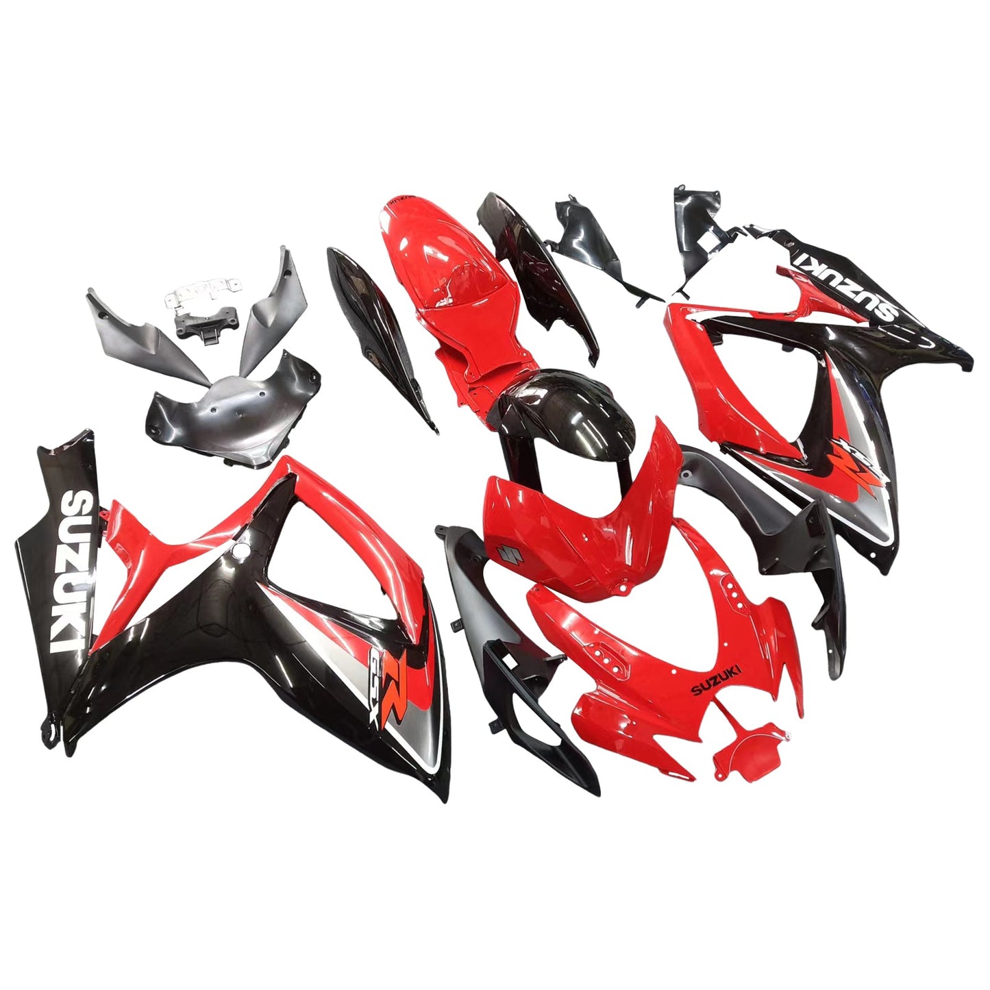 2006-2007 Fairings Suzuki GSXR 600 750 Red & Black GSXR Generic