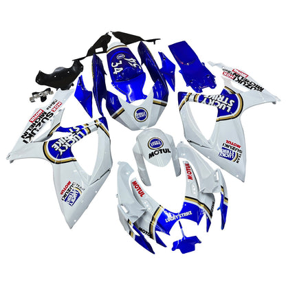 2006-2007 Fairings Suzuki GSXR 600 750 White Blue Lucky Strike Generic