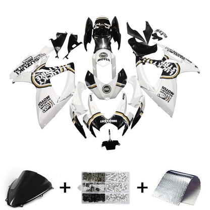 2006-2007 Fairings Suzuki GSXR 600 750 White Black Lucky Strike Generic