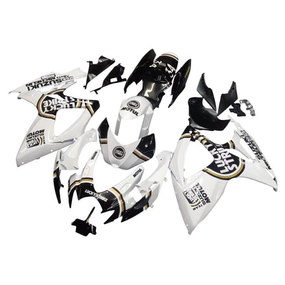 2006-2007 Fairings Suzuki GSXR 600 750 White Black Lucky Strike Generic