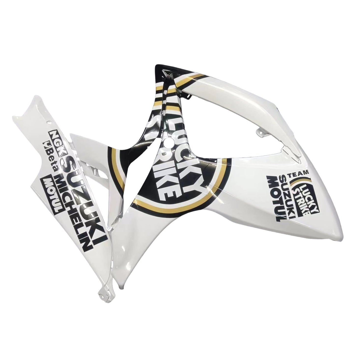 2006-2007 Fairings Suzuki GSXR 600 750 White Black Lucky Strike Generic