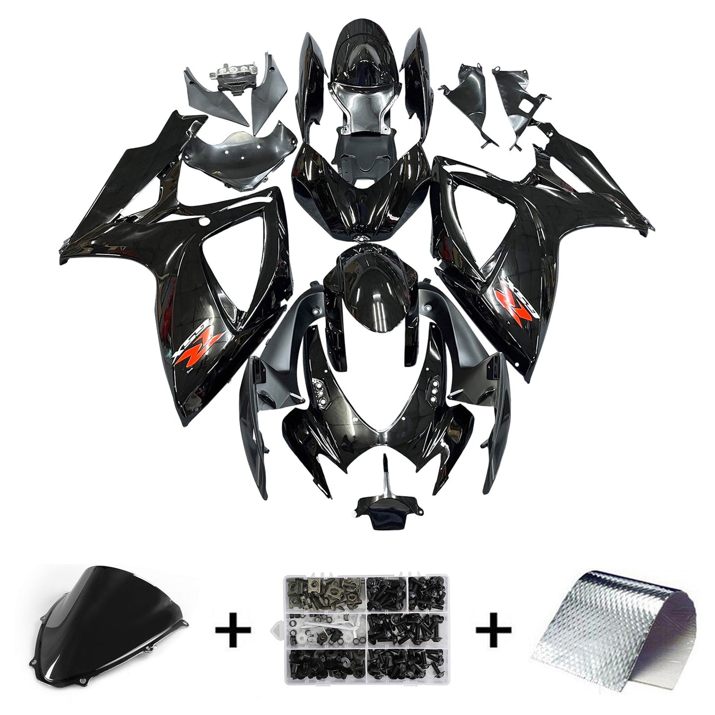 2006-2007 Fairing Kit For SUZUKI GSXR 600 750 06 07 Black Generic