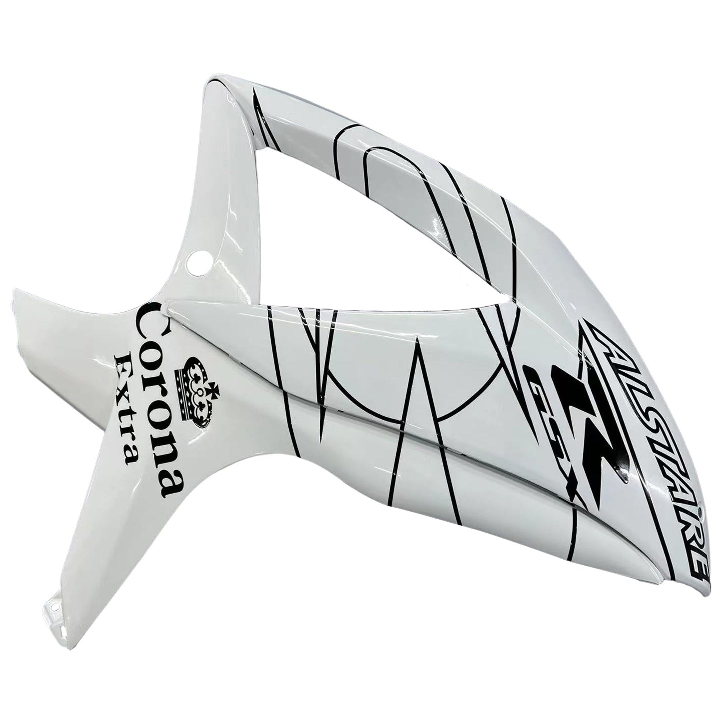 2008-2010 Suzuki GSXR 600 750 White Alstare Corona