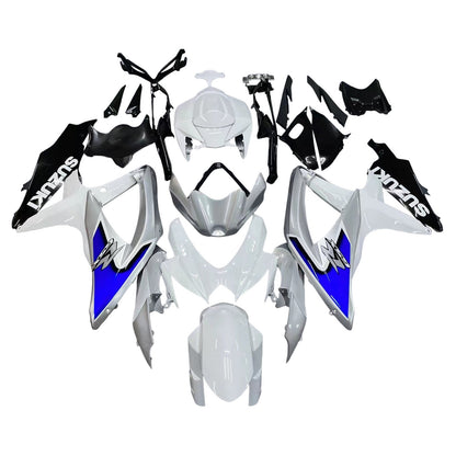 2008-2010 Fairings Suzuki GSXR 600 750 Silver White GSXR