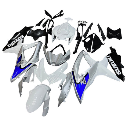 2008-2010 Fairings Suzuki GSXR 600 750 Silver White GSXR
