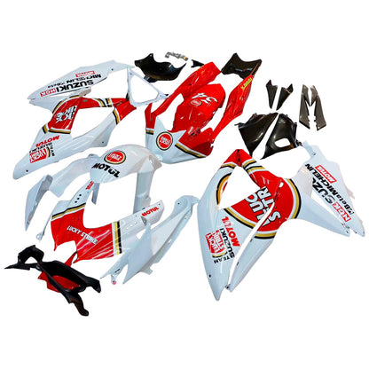 2008-2010 Fairings Suzuki GSXR 600 750 White Red Lucky Strike Generic