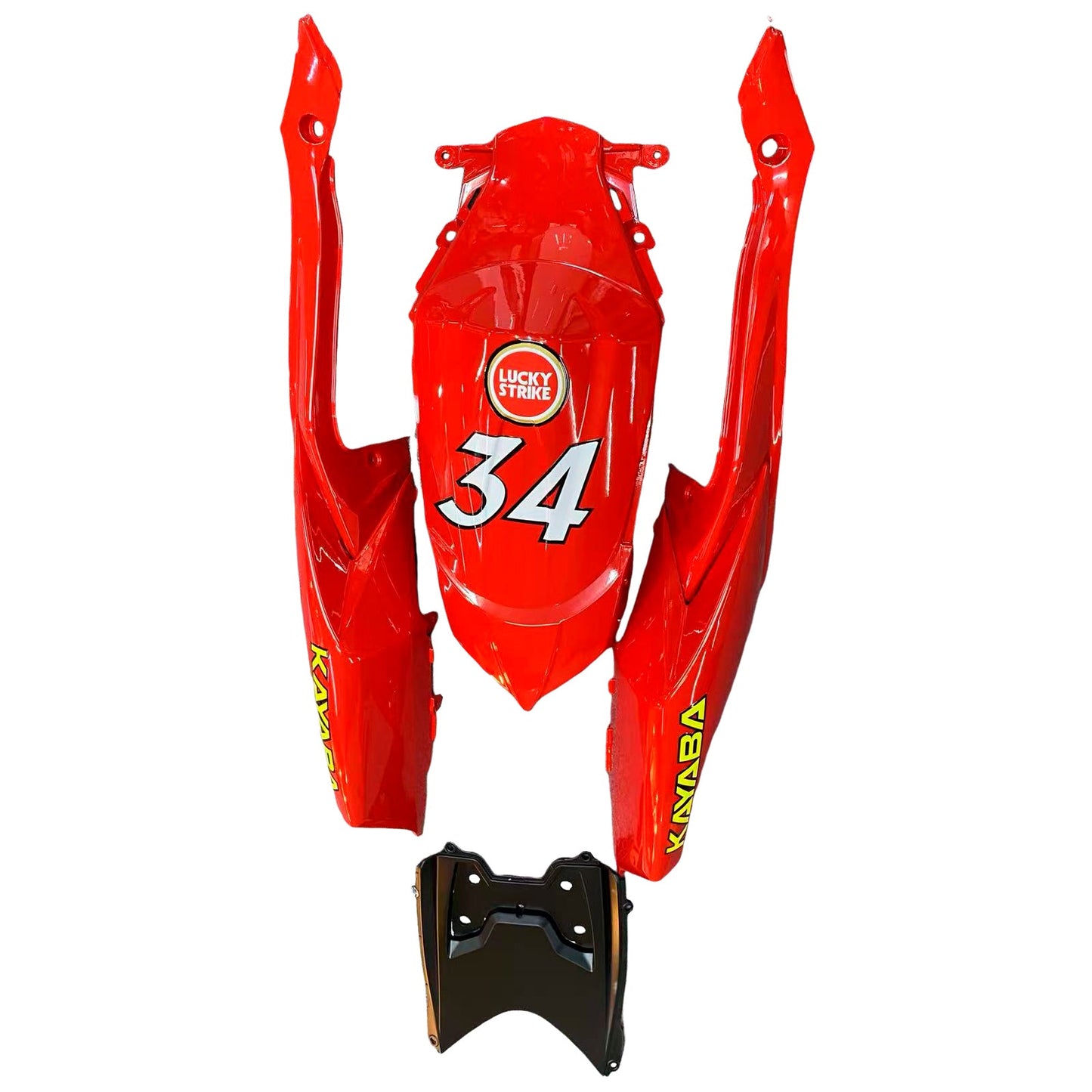 2008-2010 Fairings Suzuki GSXR 600 750 White Red Lucky Strike Generic
