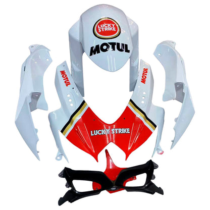 2008-2010 Fairings Suzuki GSXR 600 750 White Red Lucky Strike Generic