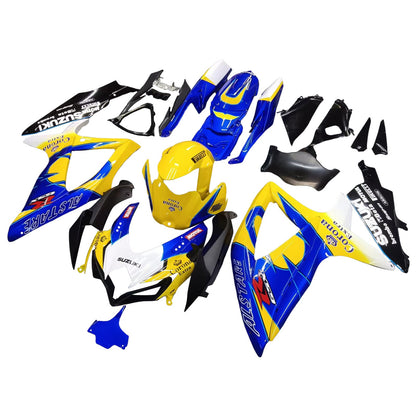 2008-2010 Fairings Suzuki GSXR 600 750 Yellow Blue Alstare Corona