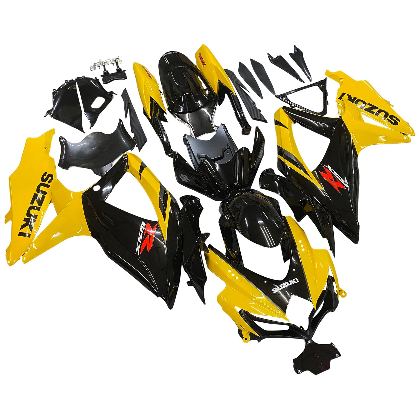 2008-2010 Fairings Suzuki GSXR 600 750 Black & Yellow GSXR