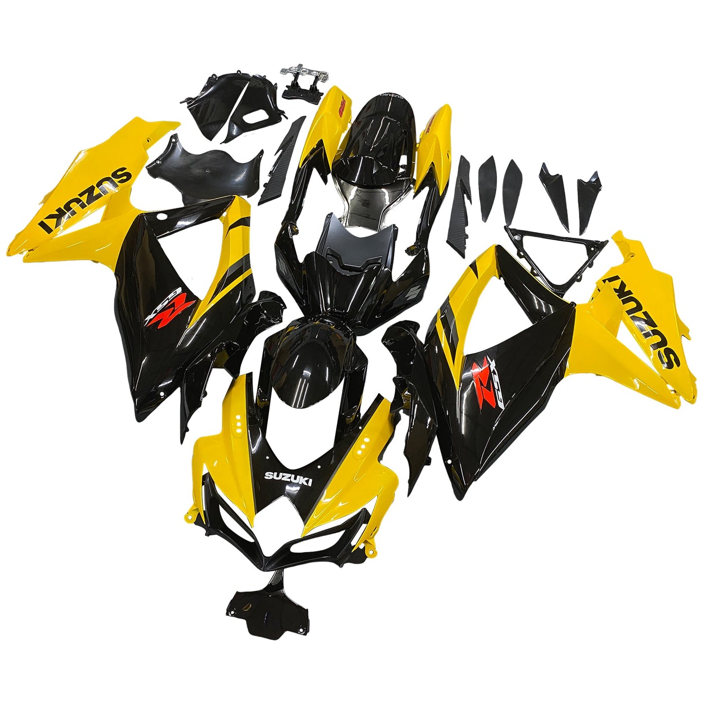 2008-2010 Fairings Suzuki GSXR 600 750 Black & Yellow GSXR