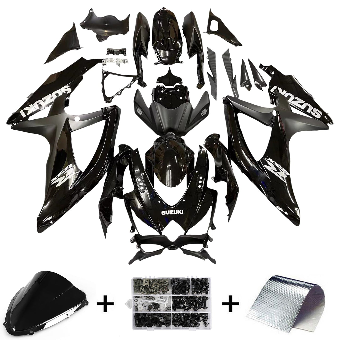 2008-2010 Suzuki GSXR 600 750 All Black Suzuki  Generic