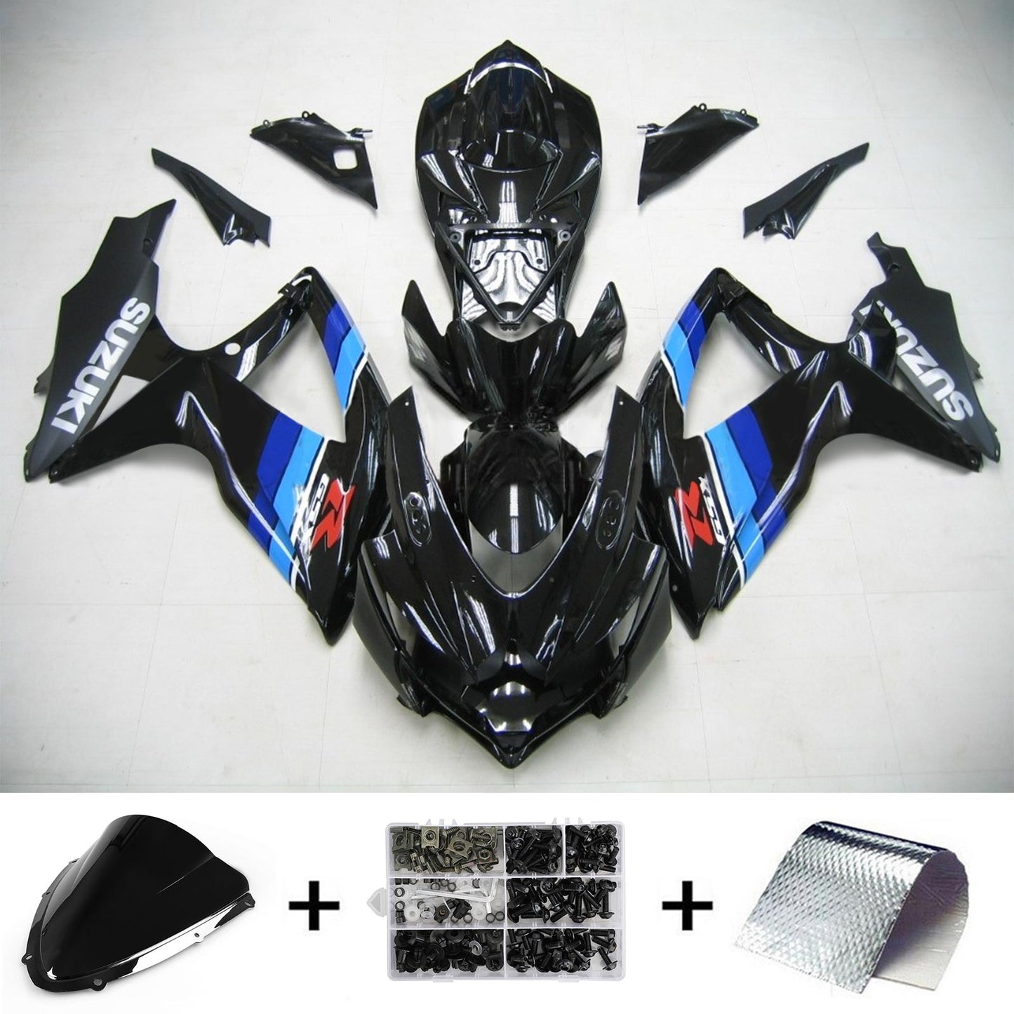2008-2010 Suzuki GSXR 600/750 Fairing Kit Bodywork Plastic ABS K8