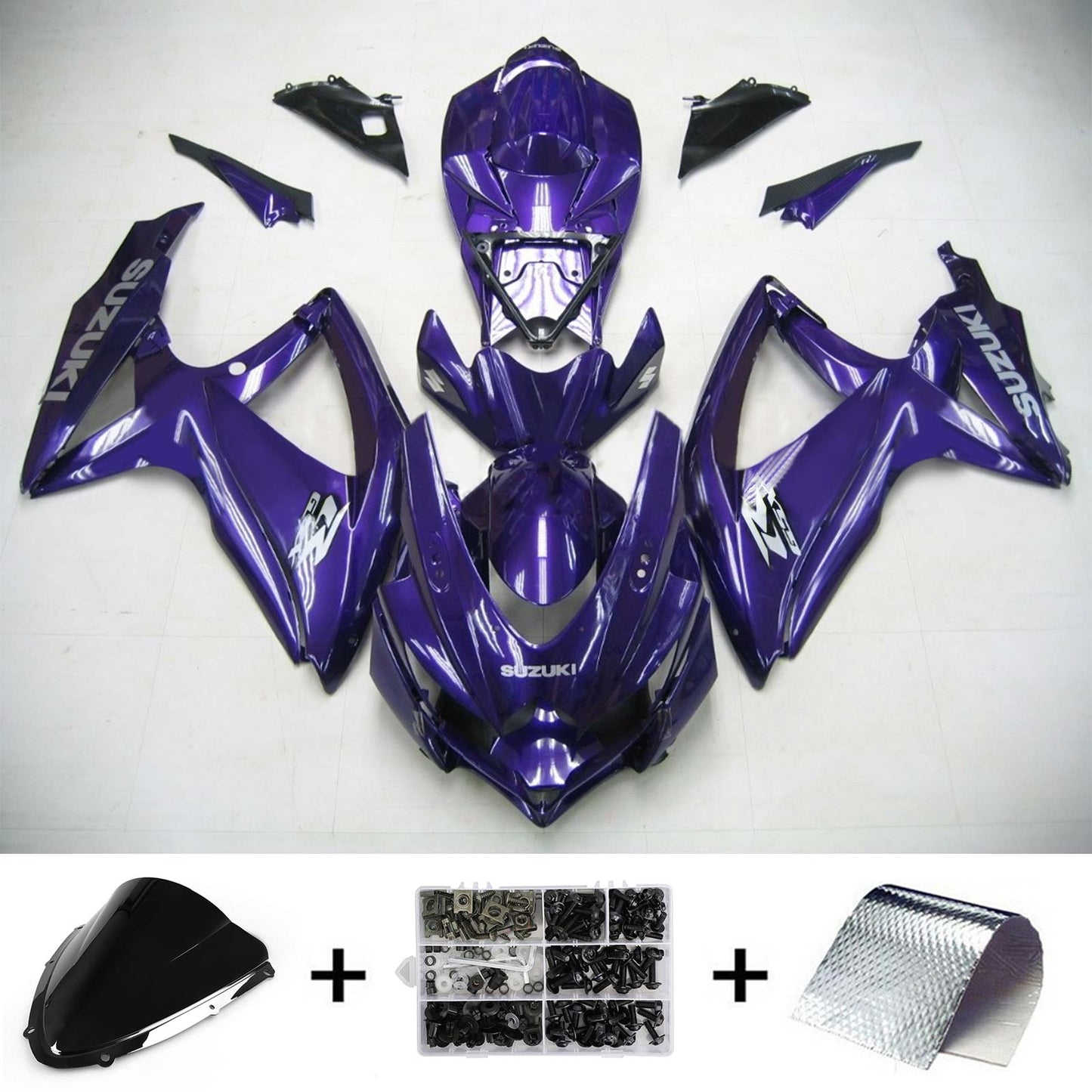 2008-2010 Suzuki GSXR 600/750 Fairing Kit Bodywork Plastic ABS K8