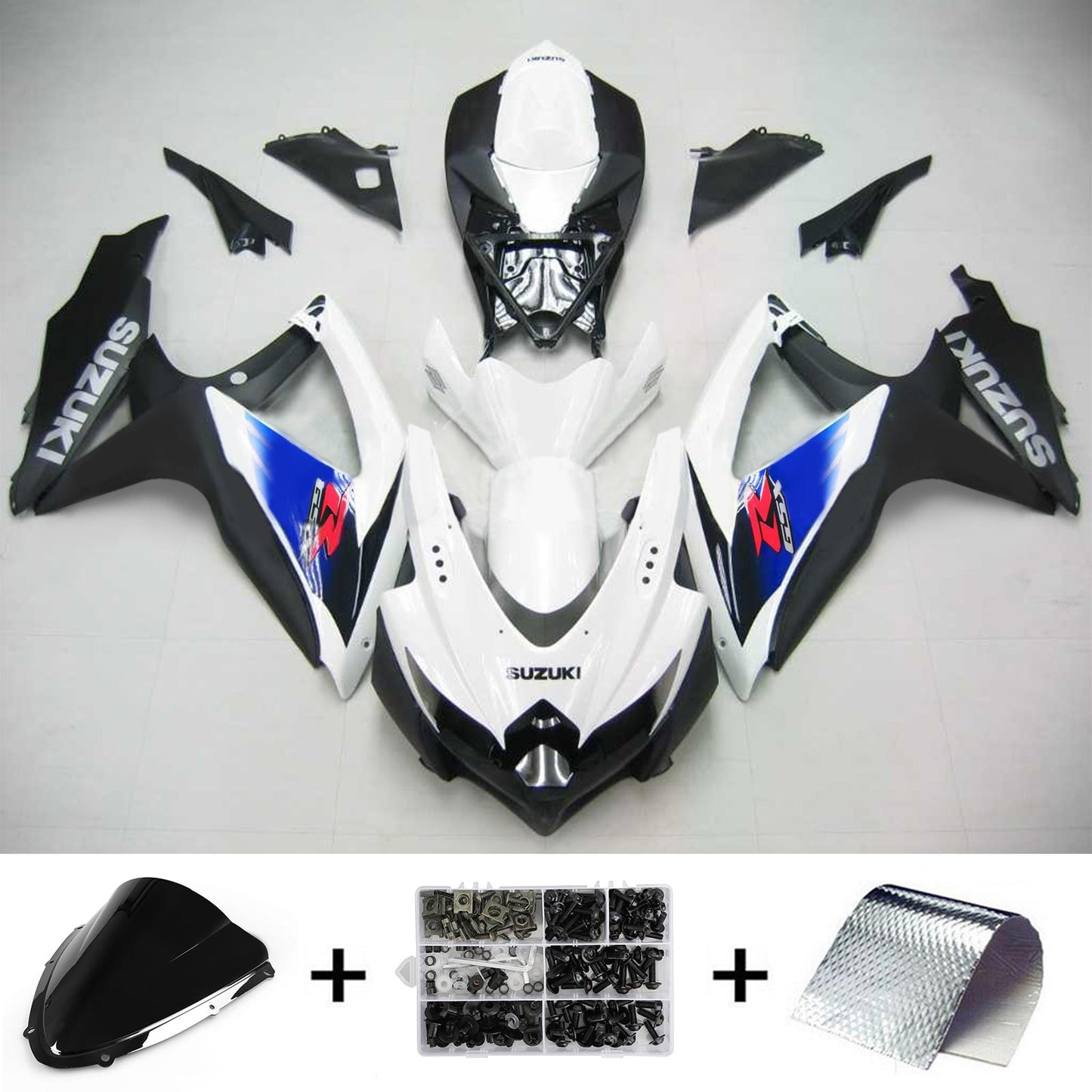 2008-2010 Suzuki GSXR 600/750 Fairing Kit Bodywork Plastic ABS K8