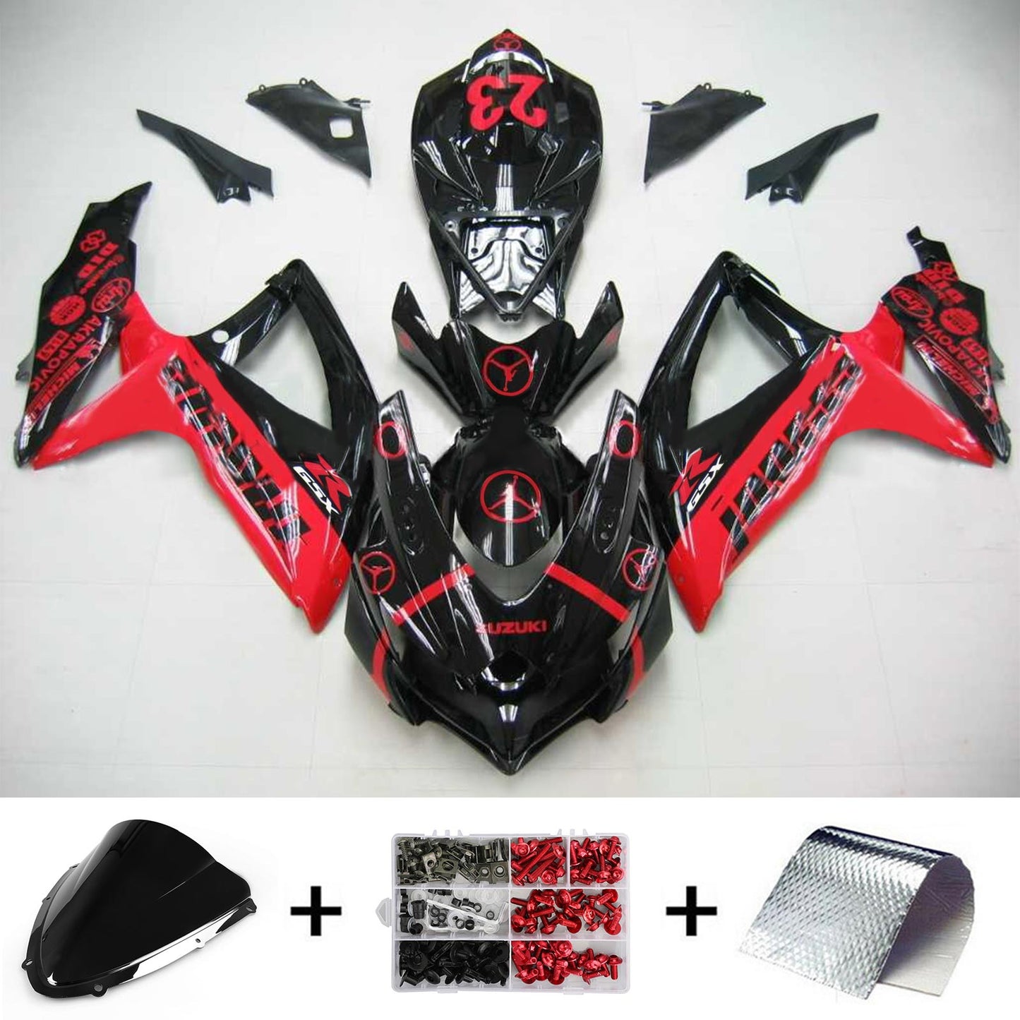 2008-2010 Suzuki GSXR 600/750 Fairing Kit Bodywork Plastic ABS K8