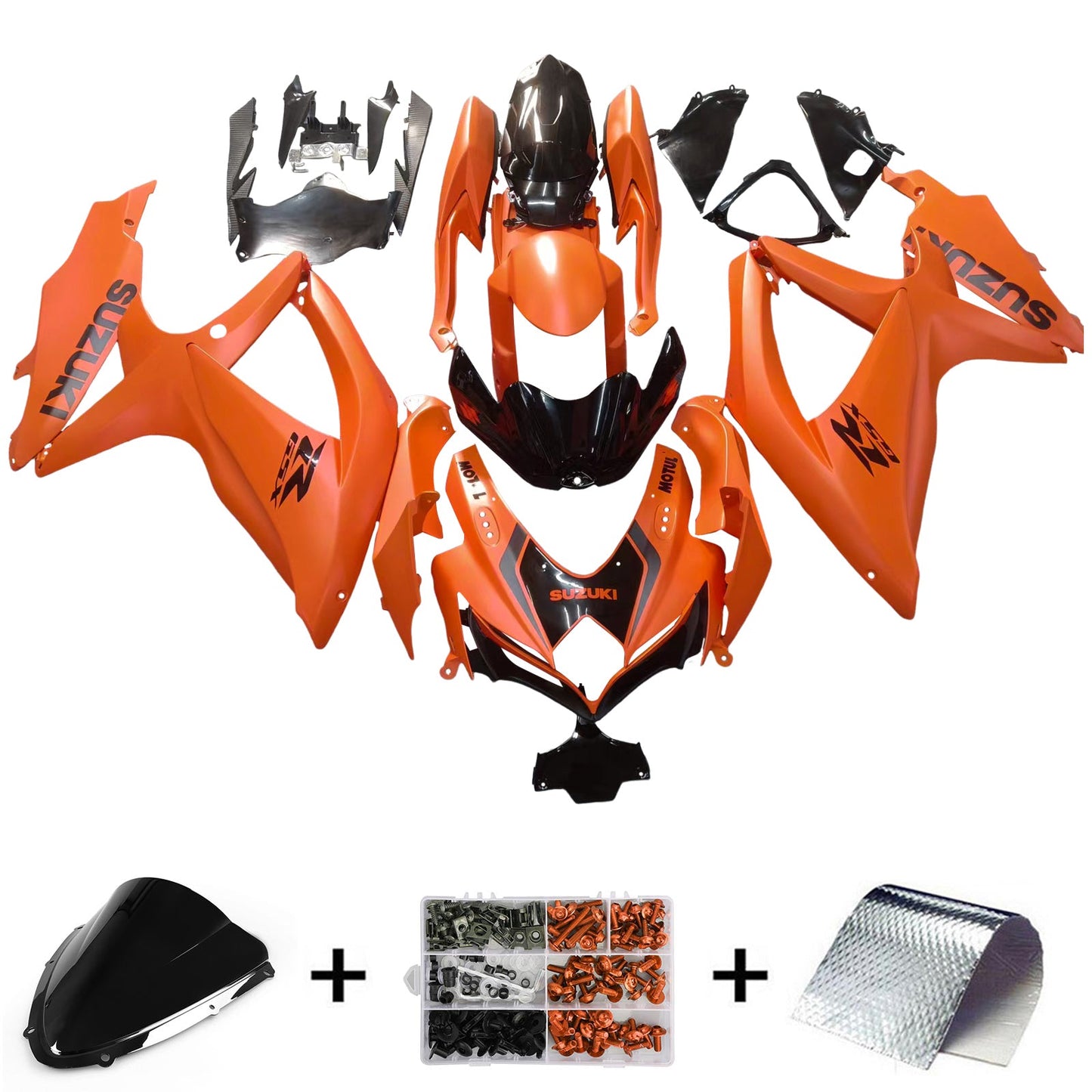 2008-2010 Suzuki GSXR 600/750 Fairing Kit Bodywork Plastic ABS K8