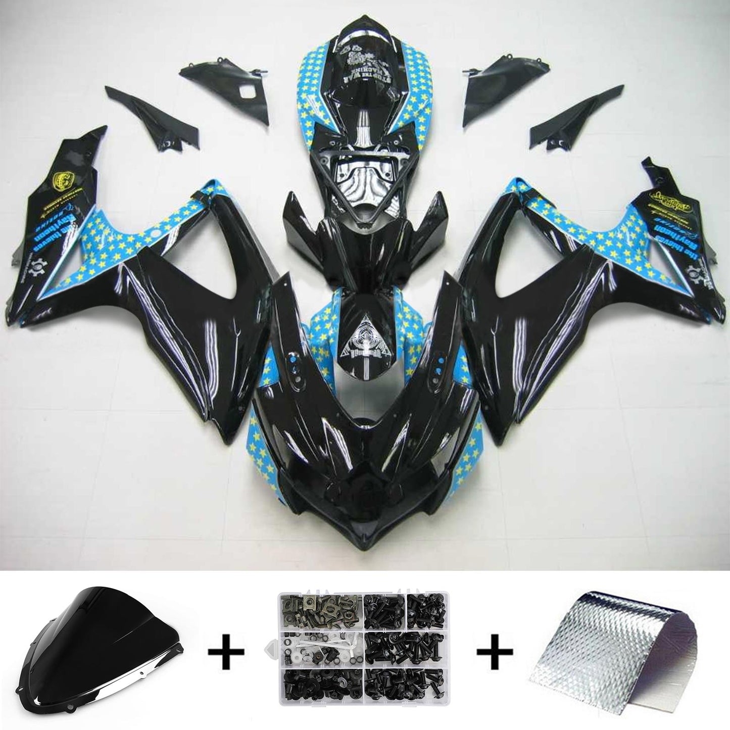 2008-2010 Suzuki GSXR 600/750 Fairing Kit Bodywork Plastic ABS K8