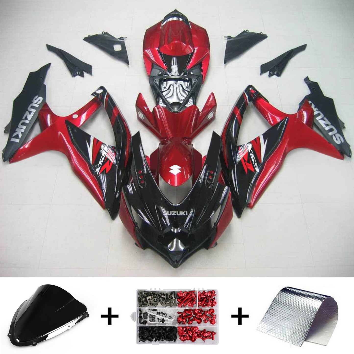 2008-2010 Suzuki GSXR 600/750 Fairing Kit Bodywork Plastic ABS K8