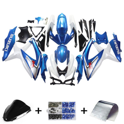 2008-2010 Suzuki GSXR 600/750 Fairing Kit Bodywork Plastic ABS K8