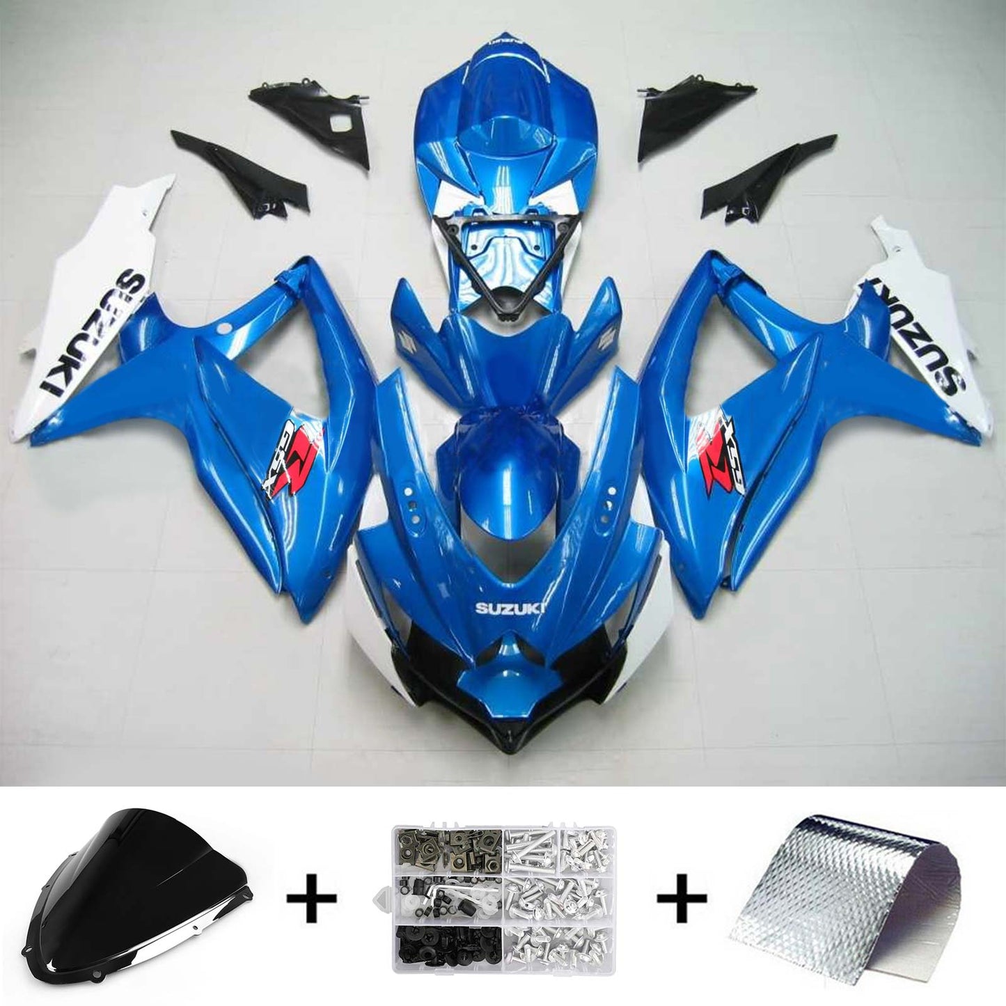2008-2010 Suzuki GSXR 600/750 Fairing Kit Bodywork Plastic ABS K8