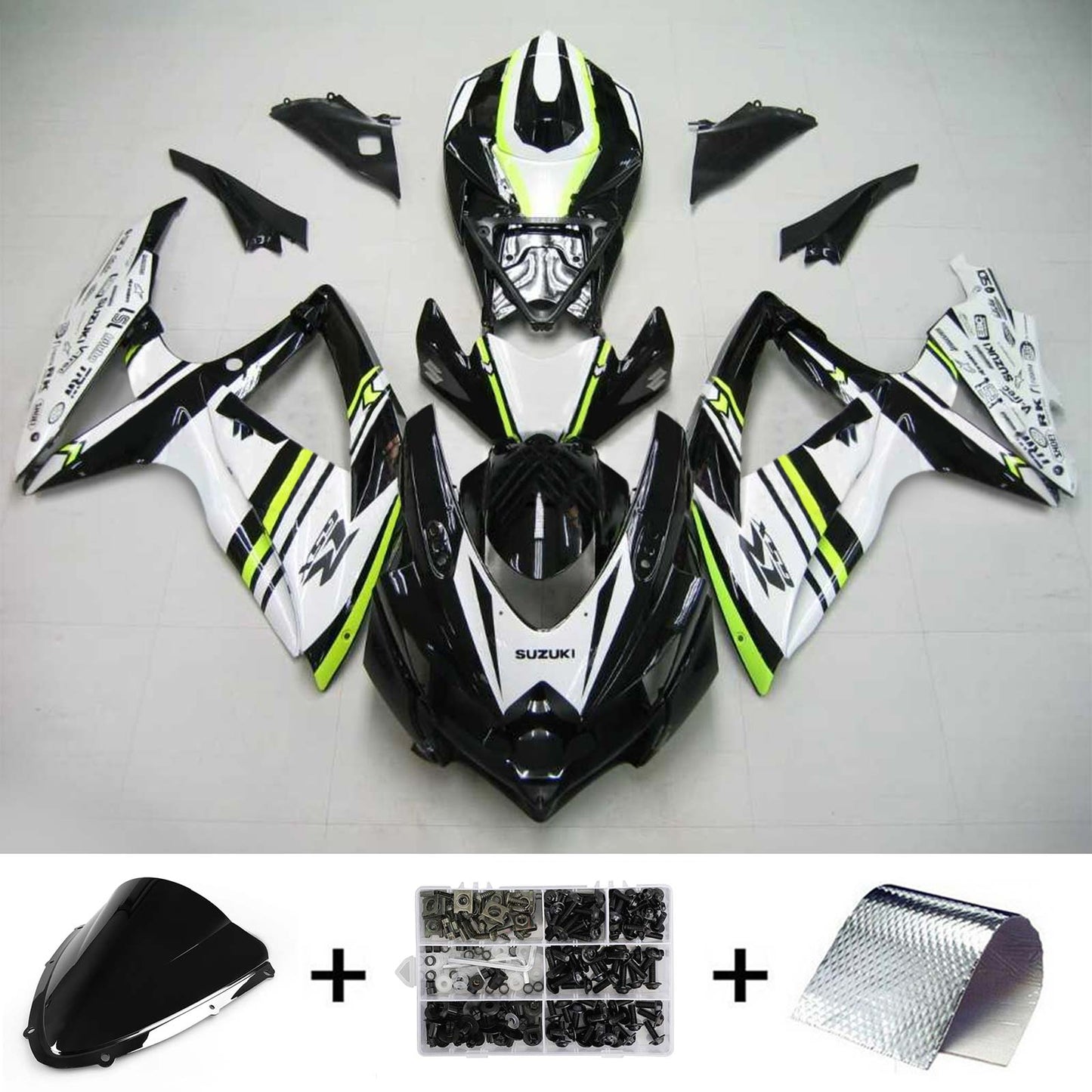 2008-2010 Suzuki GSXR 600/750 Fairing Kit Bodywork Plastic ABS K8