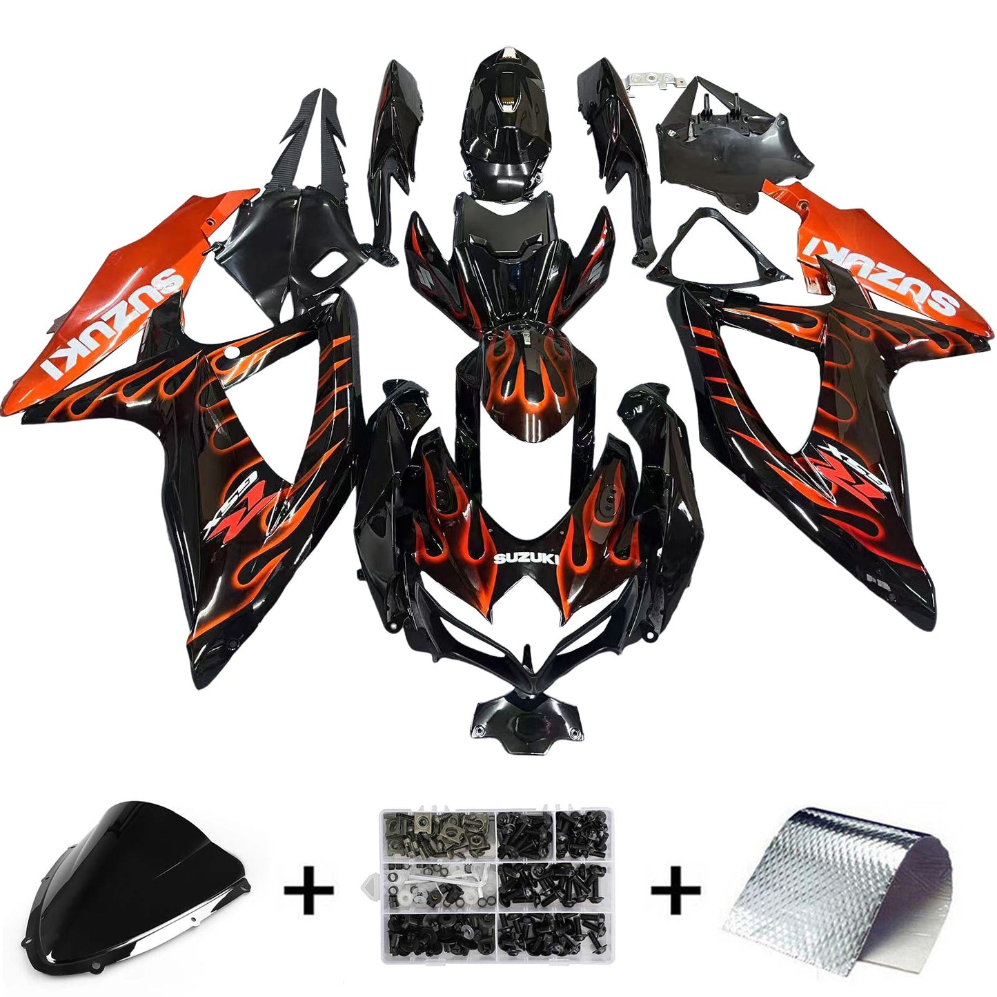 2008-2010 Suzuki GSXR 600/750 Fairing Kit Bodywork Plastic ABS K8