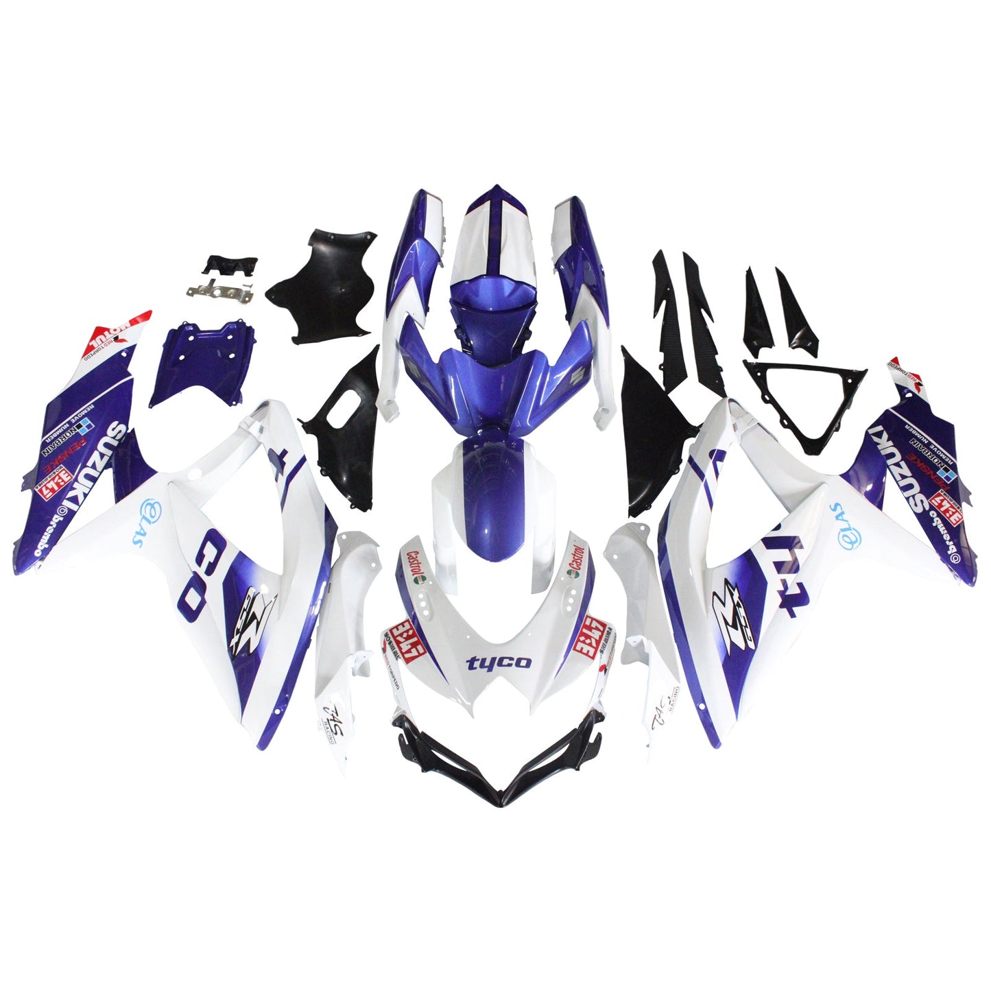 2008-2010 Suzuki GSXR 600/750 Fairing Kit Bodywork Plastic ABS K8