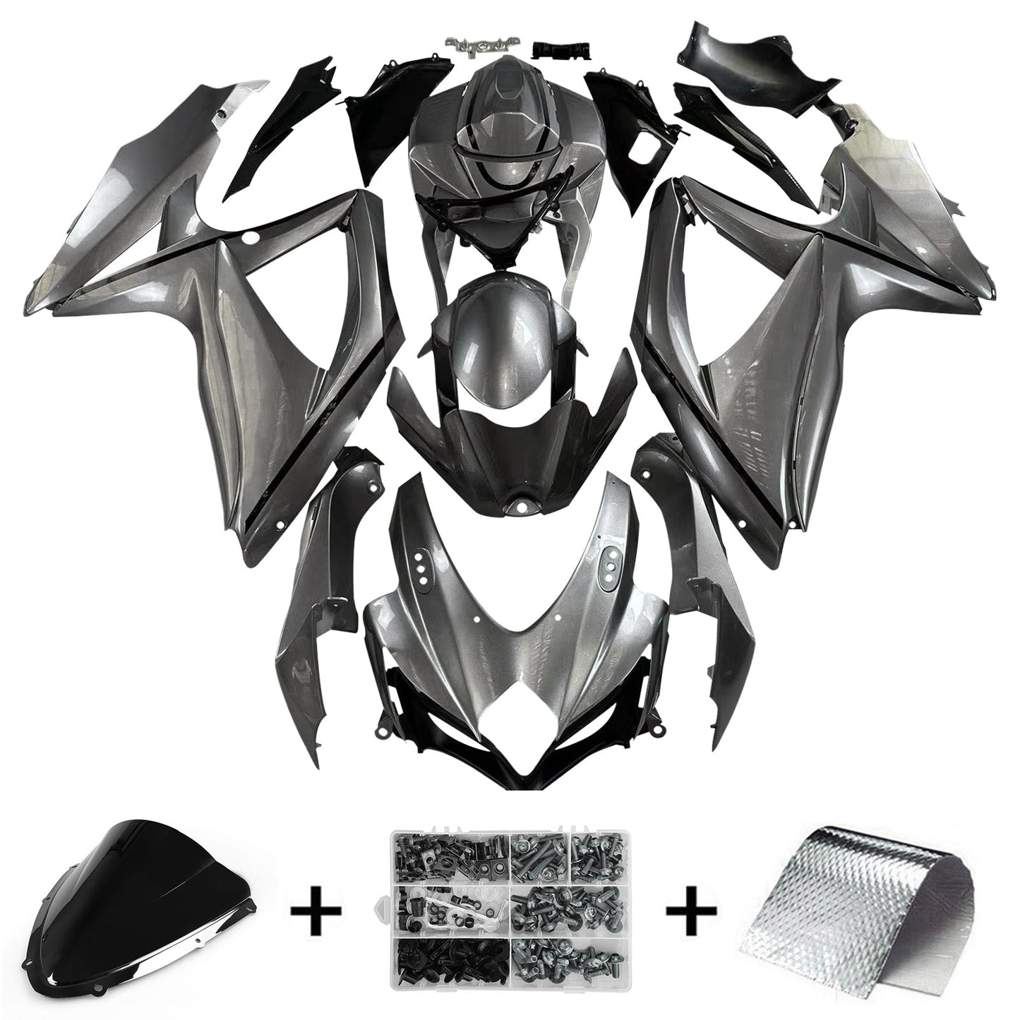 2008-2010 Suzuki GSXR 600/750 Fairing Kit Bodywork Plastic ABS K8