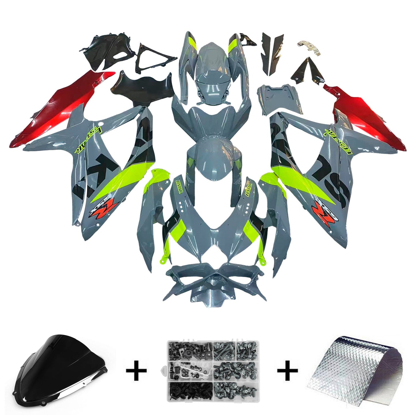 2008-2010 Suzuki GSXR 600/750 K8 Fairing Kit Bodywork Plastic ABS