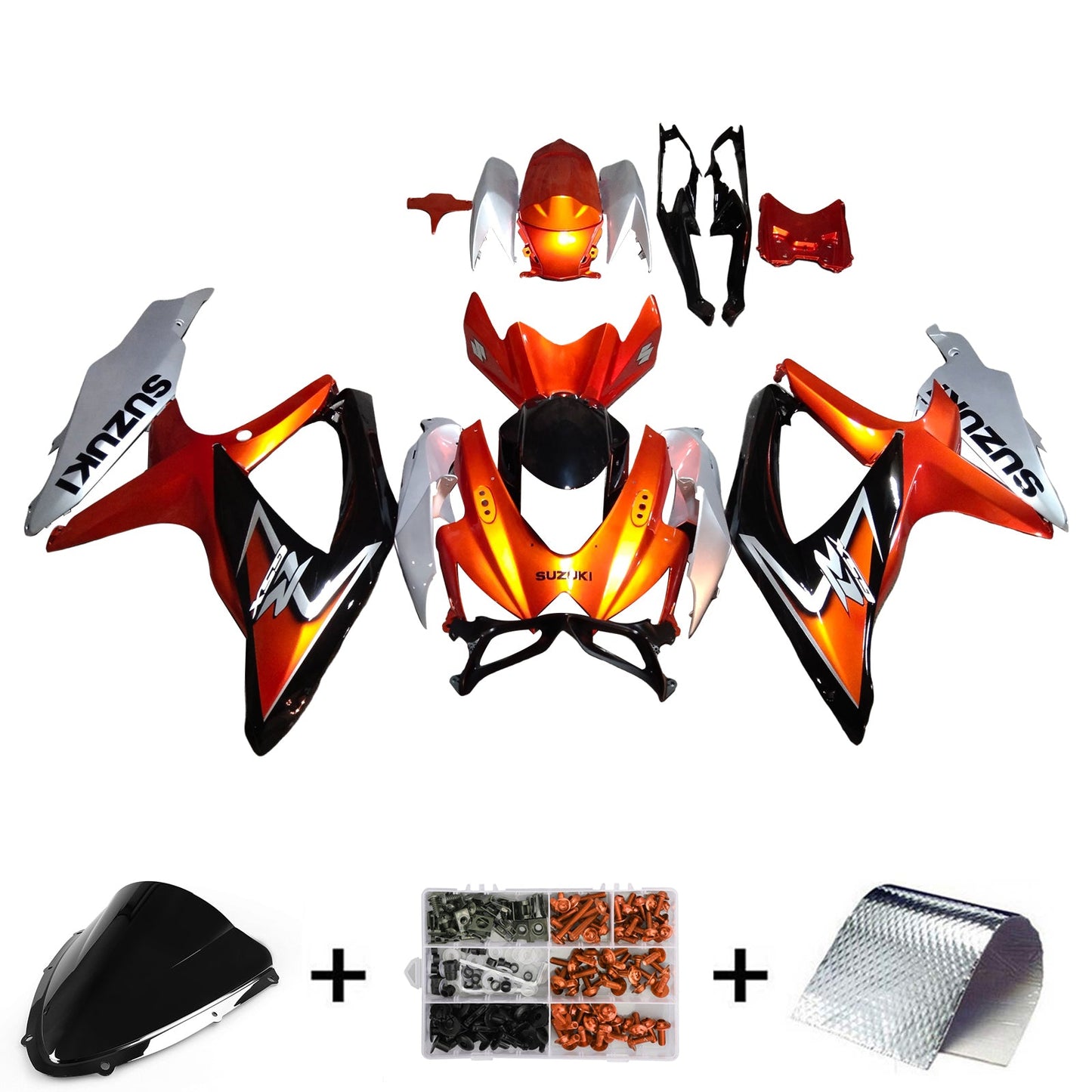 2008-2010 Suzuki GSXR 600/750 K8 Fairing Kit Bodywork Plastic ABS