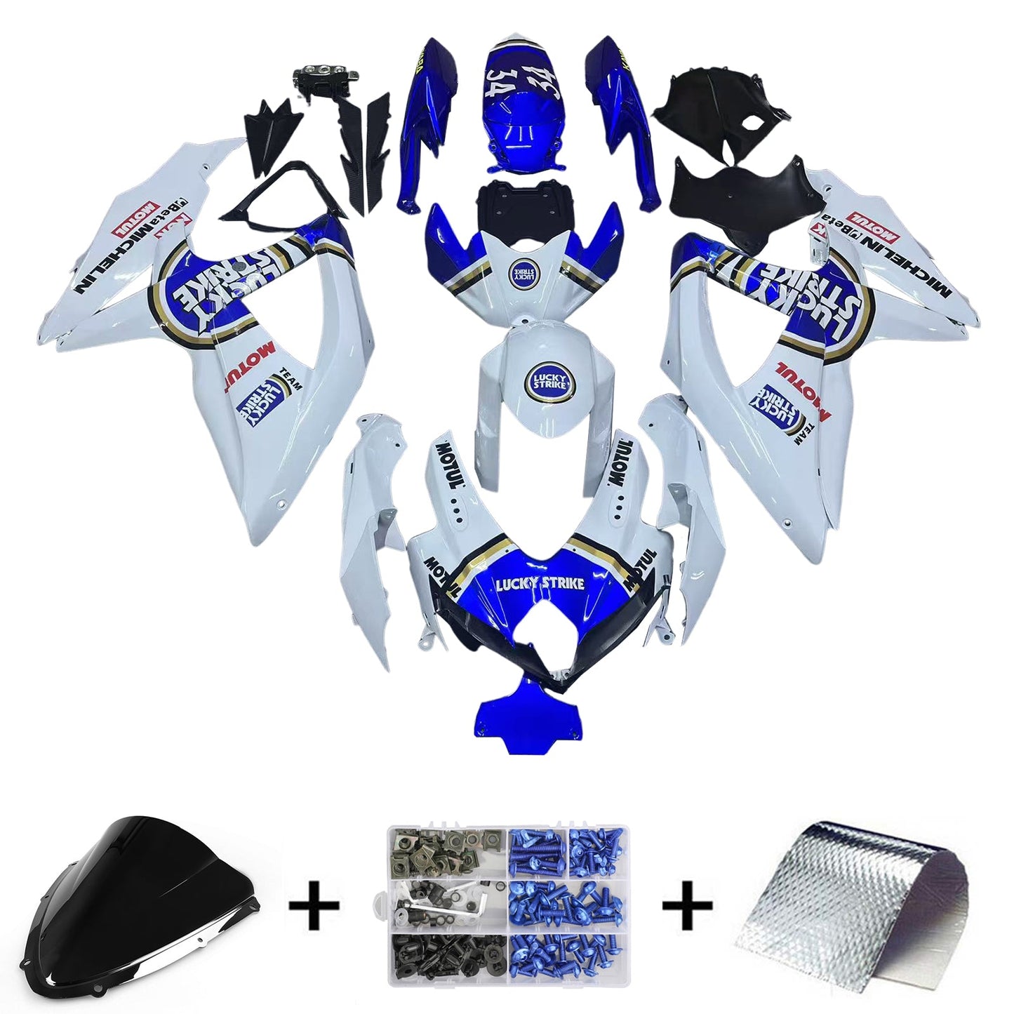 2008-2010 Suzuki GSXR 600/750 K8 Fairing Kit Bodywork Plastic ABS