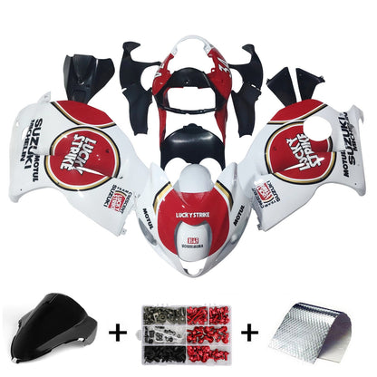 1999-2007 Fairings Suzuki GSX1300 Hayabusa White & Red Lucky Strike Generic