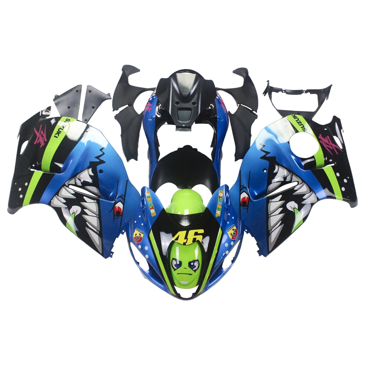 1999-2007 Suzuki Hayabusa GSXR1300 Fairing Kit Bodywork Plastic ABS