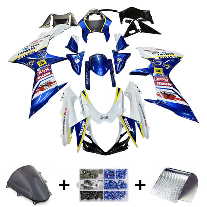 2011-2024 Fairings Plastics Suzuki GSXR 600/750 K11 Blue White Dunlop Generic