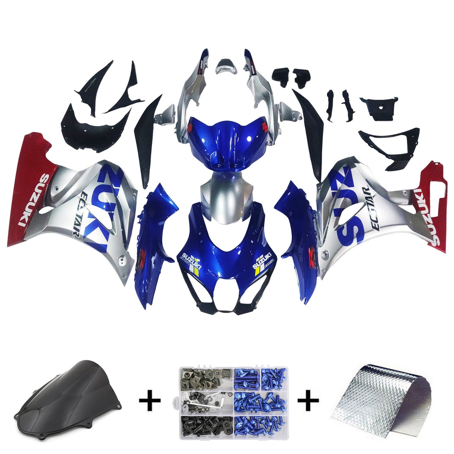 2017-2024 Suzuki GSXR1000 K17 Fairing Kit Bodywork Plastic ABS