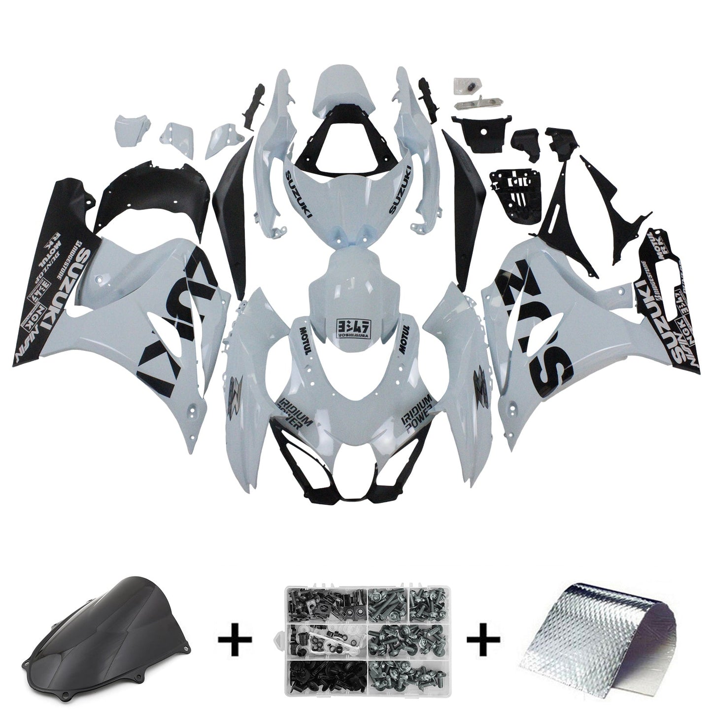 2017-2024 Suzuki GSXR1000 K17 Fairing Kit Bodywork Plastic ABS
