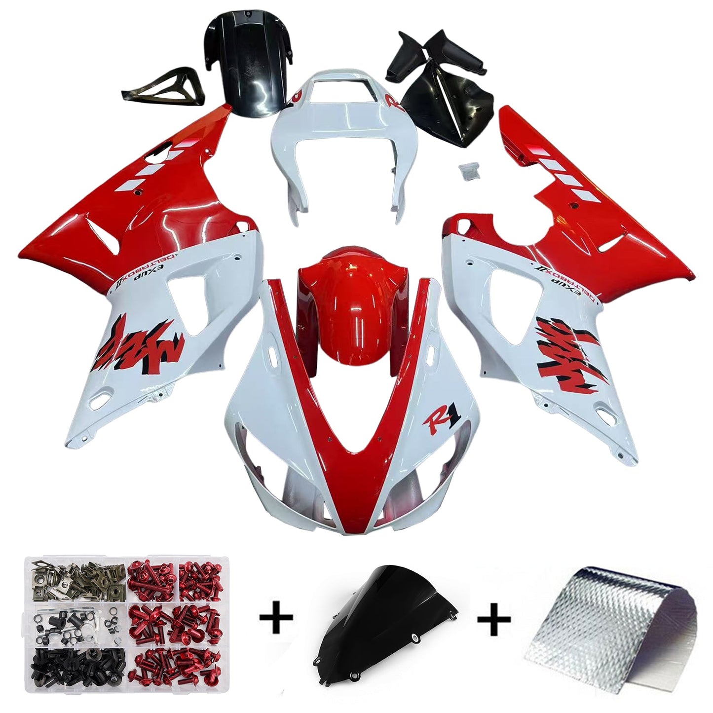 1998-1999 Yamaha YZF-R1 1000 Fairing Kit Bodywork Plastic ABS
