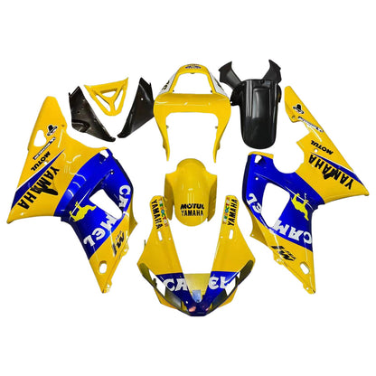2000-2001 Fairings Yamaha YZF-R1 Yellow Blue No.46 Camel   Generic