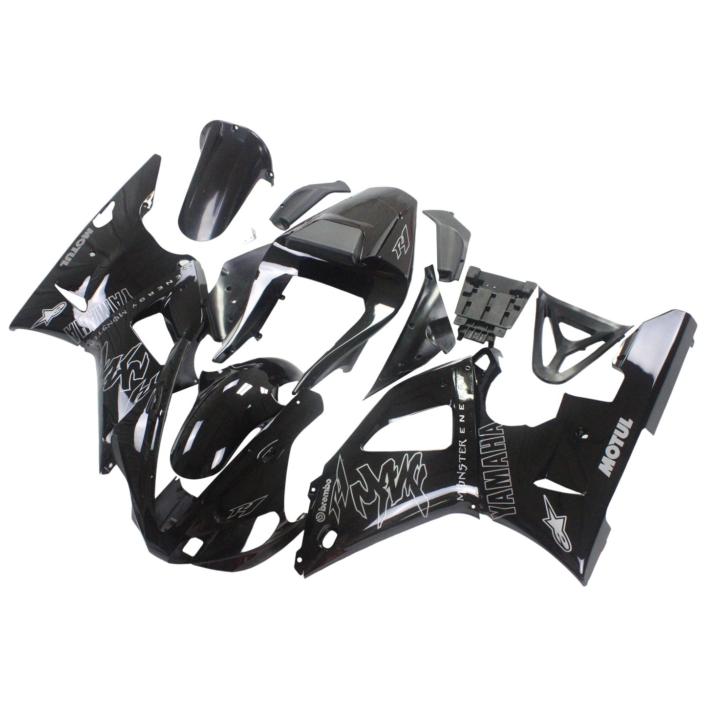 2000-2001 Injection Fairing Kit Bodywork Plastic ABS fit For Yamaha YZF 1000 R1 Generic