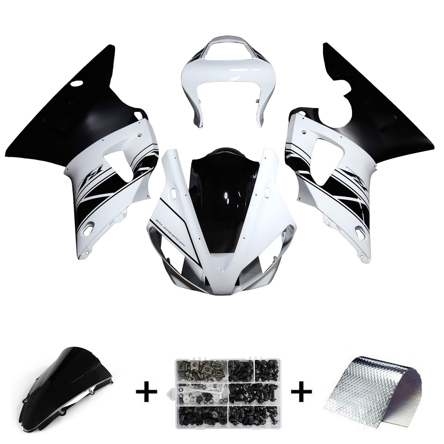2000-2001 Yamaha YZF 1000 R1 Fairing Kit Bodywork Plastic ABS