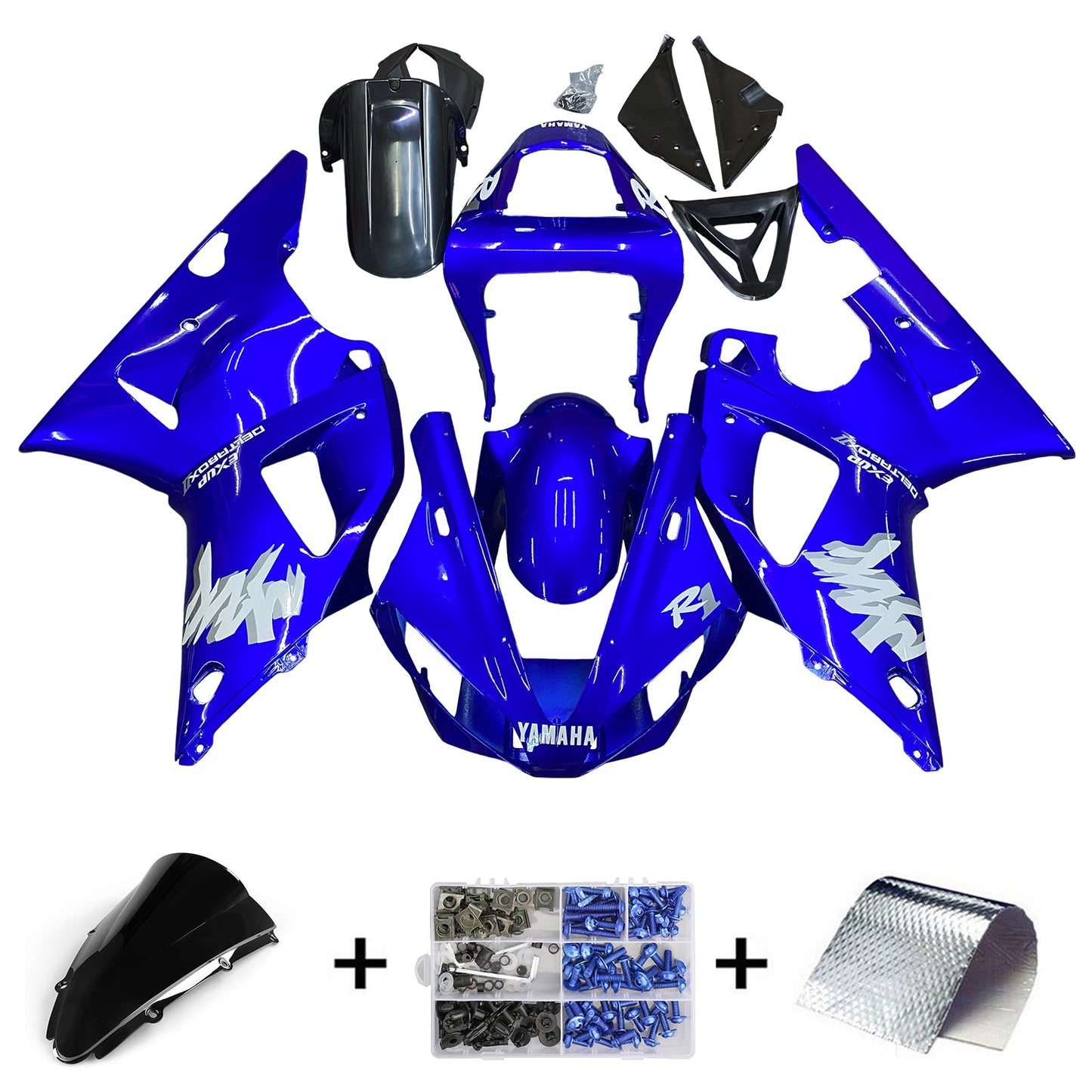 2000-2001 Yamaha YZF 1000 R1 Fairing Kit Bodywork Plastic ABS