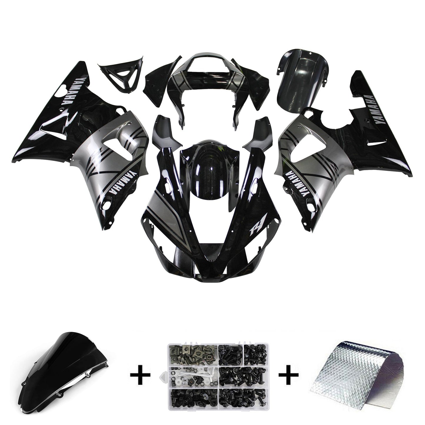 2000-2001 Yamaha YZF 1000 R1 Fairing Kit Bodywork Plastic ABS