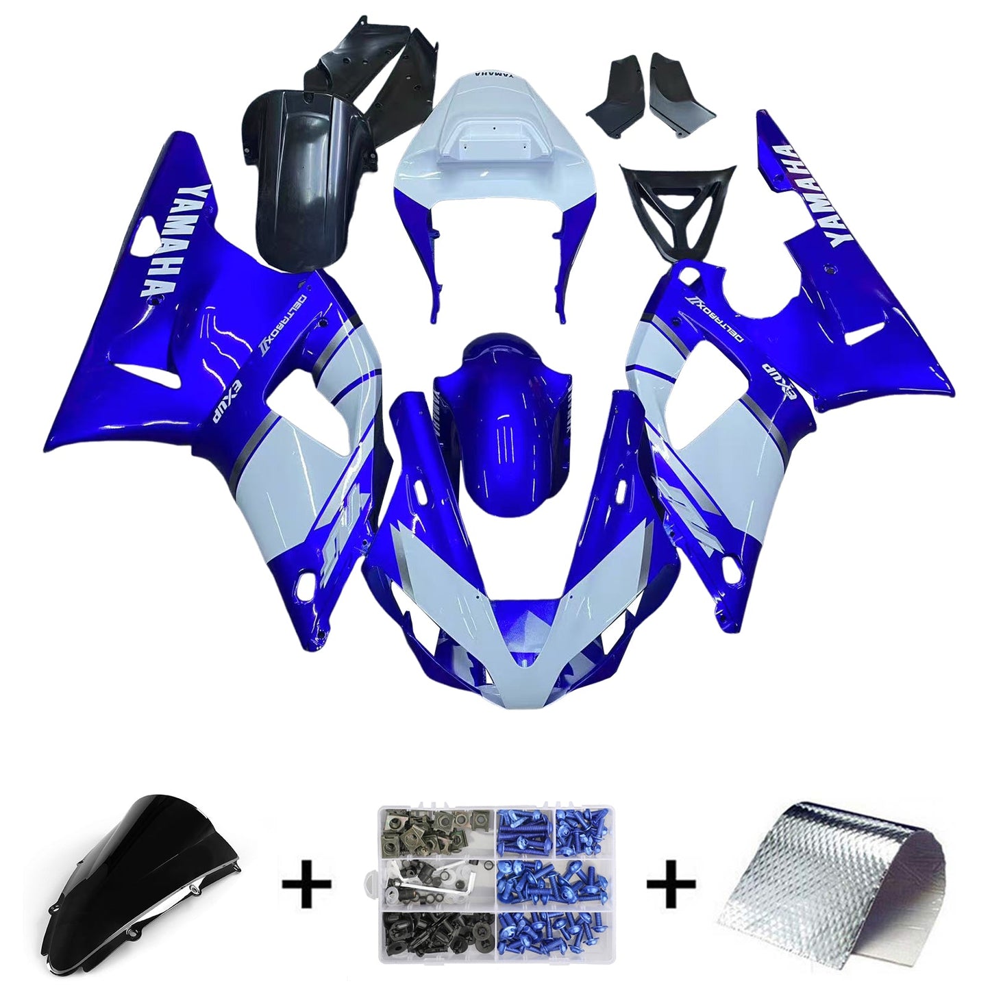 2000-2001  Yamaha YZF 1000 R1 Fairing Kit Bodywork Plastic ABS