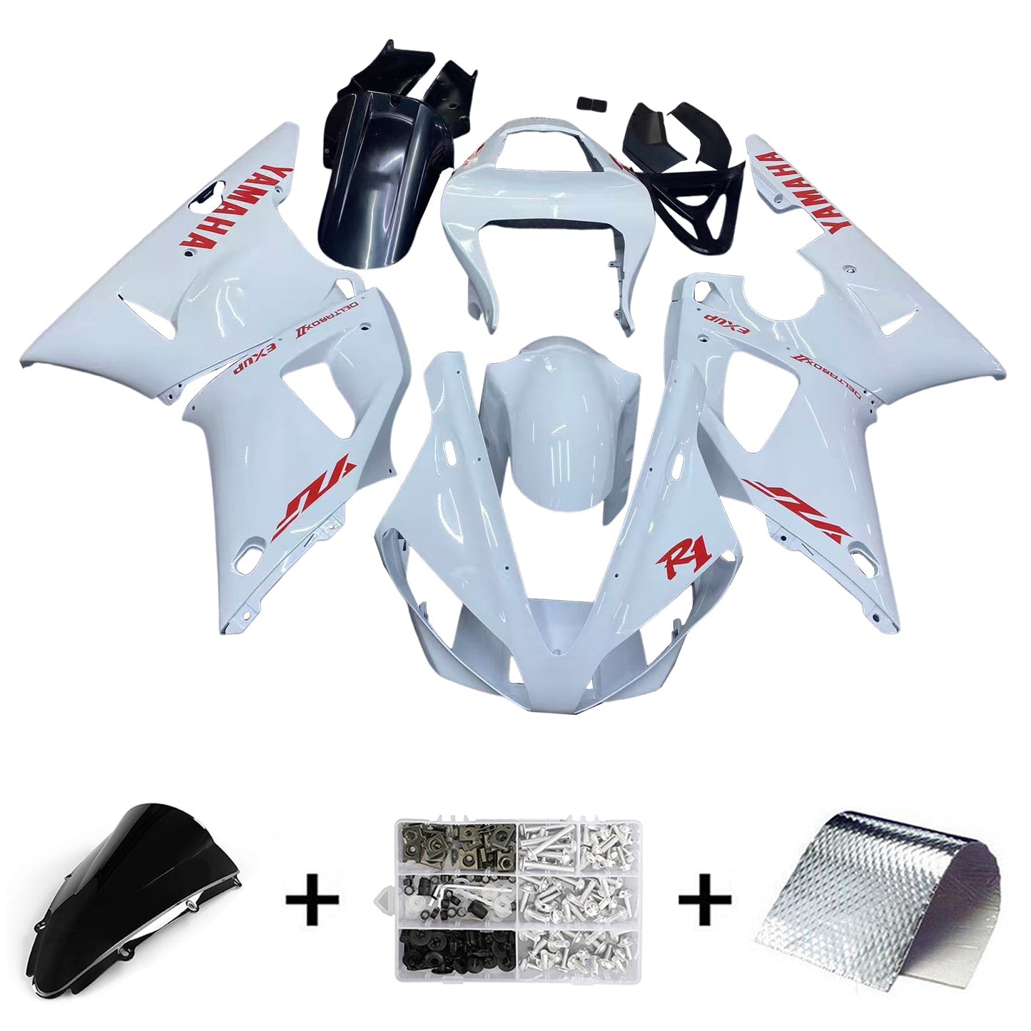2000-2001 Yamaha YZF 1000 R1 Fairing Kit Bodywork Plastic ABS